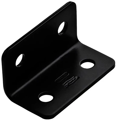 Corner Brace, Black Steel, 3 In.