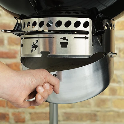 Performer Charcoal Grill with Black Porcelain Finish, 22 Inch Diameter Cooking Surface