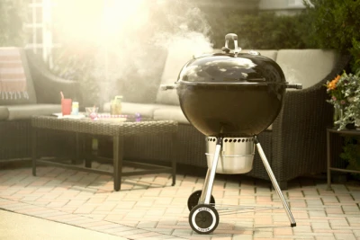 Original Premium Black Charcoal Kettle Grill, 22 Inch Diameter