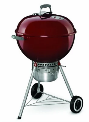 Original Premium Charcoal Kettle Grill, Crimson, 22 In.