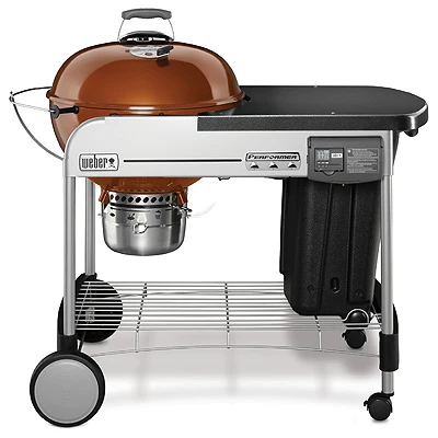 Performer Deluxe Charcoal Grill, Copper, 22 In.