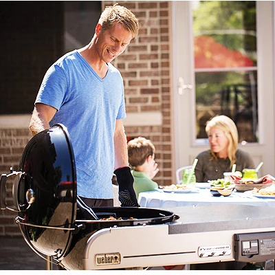 Performer Deluxe Charcoal Grill, Black, 22 In.