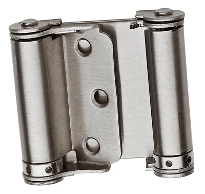 Double-Acting Spring Hinge, Nickel, 3 In.