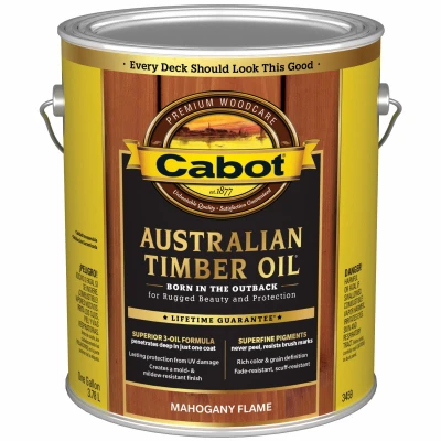 Australian Timber Oil Wood Finish, Mahogany, 1-Gallon