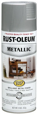 Rust Preventative Spray Paint, Matte Nickel Metallic, 11-oz.