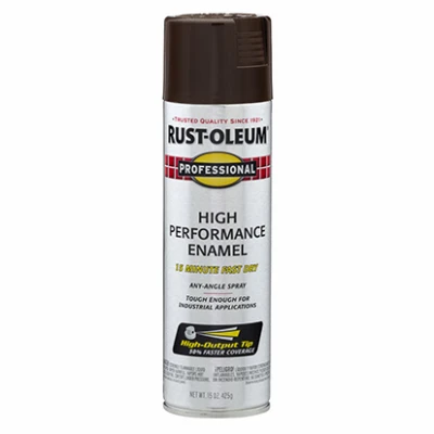 Fast Dry Professional Spray Paint, Dark Brown Gloss, 15-oz.