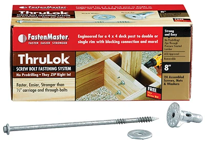 ThruLok Bolts, No Pre-Drilling, 8-In., 24-Pk.