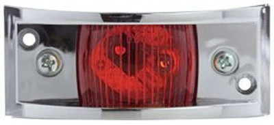 Red Armored Marker Light with Durable Metal Housing