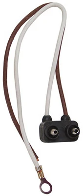 Trailer Connector Light Plug, 2-Prong, Durable Electrical Connector for Trailer Lighting