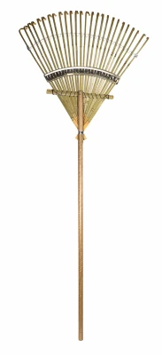 Deluxe Bamboo Rake, Flexible Tines, 30-In.