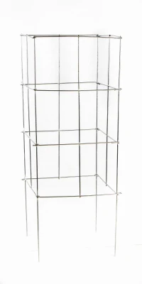 Heavy Duty Square Tomato Cage, Galvanized, 42-In.