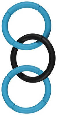 Invincible Rubber Chains Dog Toy, Triple Link, Large
