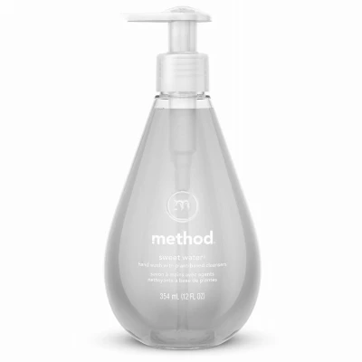 Gel Hand Wash, Sweet Water, 12 oz.
