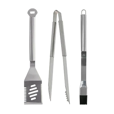 3-Pc. BBQ Tool Set, Stainless Steel