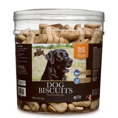 Dog Treats Peanut Butter Biscuits 6 Pound Barrel