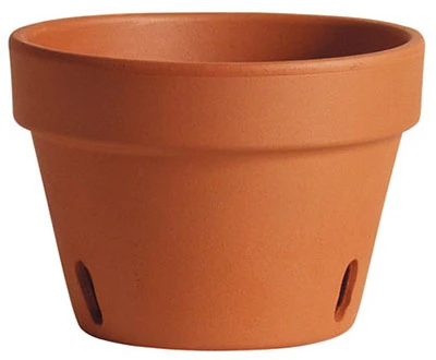 Orchid Pot, Terra Cotta Clay, 8-In.