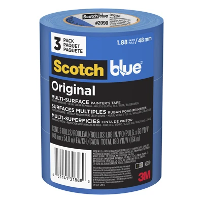 Blue Painter's Tape, 3-Roll Pk., 60 Yds. Each