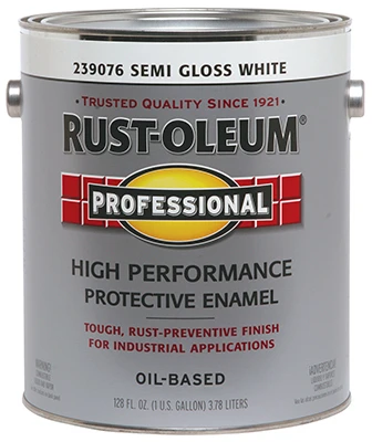 Professional Enamel Coating, Semi-Gloss White, 1-Gallon