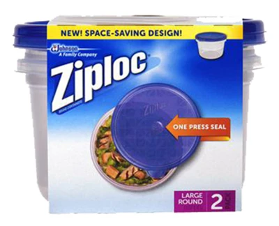 Food Storage Containers, Round, Large, 2-Ct., 48-oz.