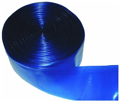 Pool Backwash Hose, Blue Transparent, 1-1/2 In. x 50 Ft.