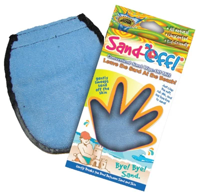 Sand Off Terrycloth Mitt, Blue