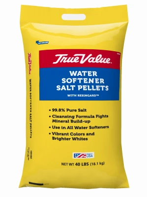 Water Conditioning Salt Pellets with Resin Gard, 40 Pounds Bag