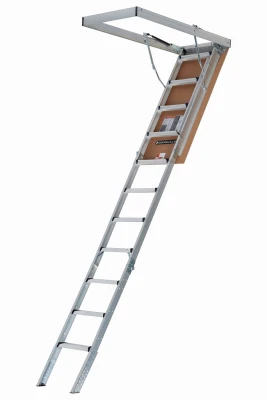 Energy Attic Ladder, Aluminum Framed, 25.5 x 54 In. Opening