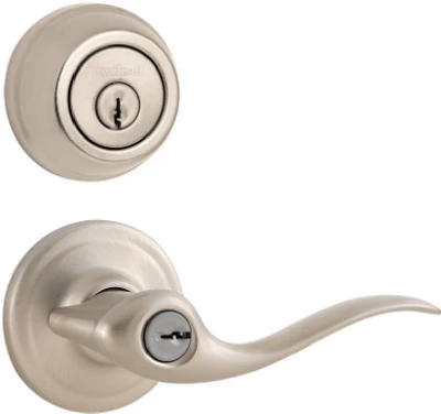 Satin Nickel Tustin Lever And Deadbolt Combo With SmartKey