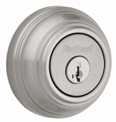 Signature Satin Nickel Single Cylinder Deadbolt With SmartKey