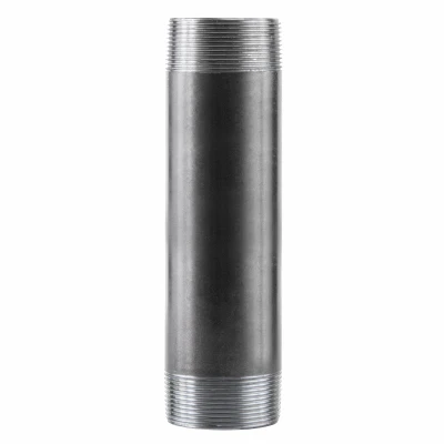 2 In. x 8 In. Black Pipe Nipple