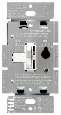 Single-Pole/3-Way Toggle Dimmer Switch, 150-Watt, Almond