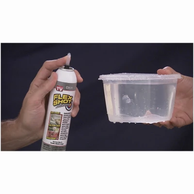 FLEX SHOT Caulking Rubber Sealant, Clear, 8-oz.