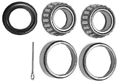 Spindle Bearing Kit With 2 L44643 Bearings, Cotter Pin & D-washer