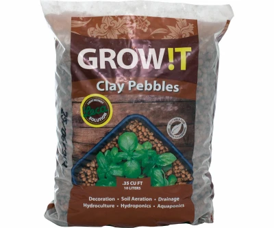 Horticultural Clay Pebbles, 10-liter Bag - Ideal For Hydroponics And Soil Aeration