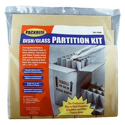 Dish and Glass Partition Kit for Drawer Organization