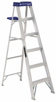 6-Ft. Step Ladder, Aluminum, Type I, 250-Lb. Duty Rating