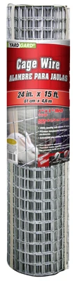 Galvanized Welded Wire Fence, 1" X 1" Mesh, 24" X 15', 16 Gauge