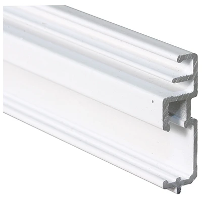 Window Screen Frame, Bottom Triple Track, White, 1-1/4 x 72 In.