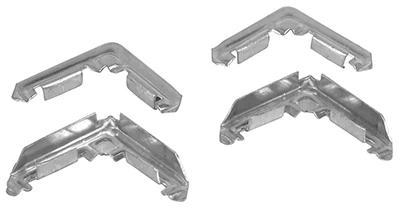 Screen Frame Corners, Metal, Miter-Cut, 3/4 In., 100-Pk.
