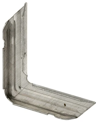 Window Screen Frame Corner, Metal Miter Cut, Aluminum, 3/4 x 1/4 In., 100-Pk.