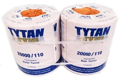 Baler Twine, Orange Poly, Two 10,000-Ft. Spools