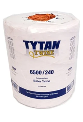 Polypropylene Baler Twine, Orange, 6,500 Feet, 240 Knot Strength