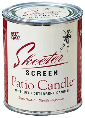 Mosquito Deterrent Patio Candle, 15-ounce With 80 Hour Burn Time