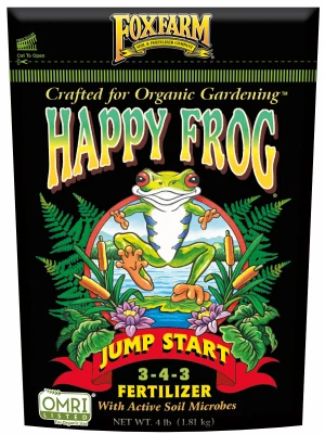 Happy Frog Jump Start Fertilizer 3-4-3, 4 Pound Bag, Organic Plant Food