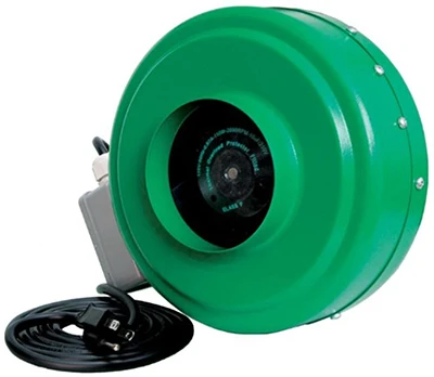Hydroponic In-Line Duct Fan, 6 Inch Diameter, High Performance Ventilation