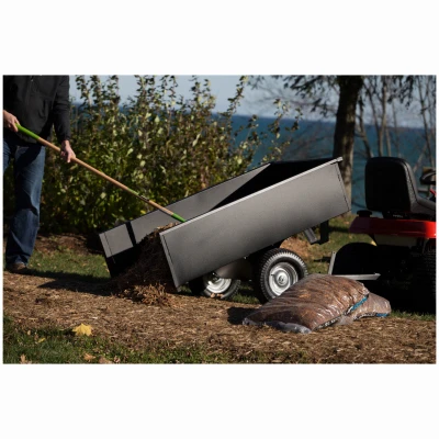 Steel Dump Cart with 17 Cubic Feet Capacity and 1500 Pound Load Limit