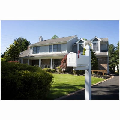 White Plastic Whitley Post Cover for 57-Inch Posts, Post Not Included