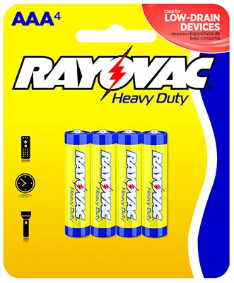RAYO 4PK AAA HD Battery