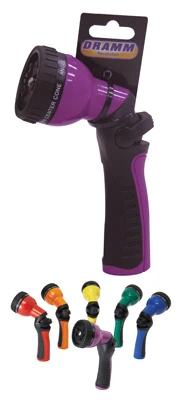 Spray Gun Hose Nozzle With 9 Patterns In Assorted Colors