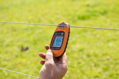Electric Fence Current and Digital Voltage Meter, Pocket Size, Portable Tester